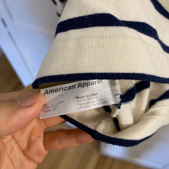 American Apparel Breton cream sailor striped shirt - Picture 3 of 5